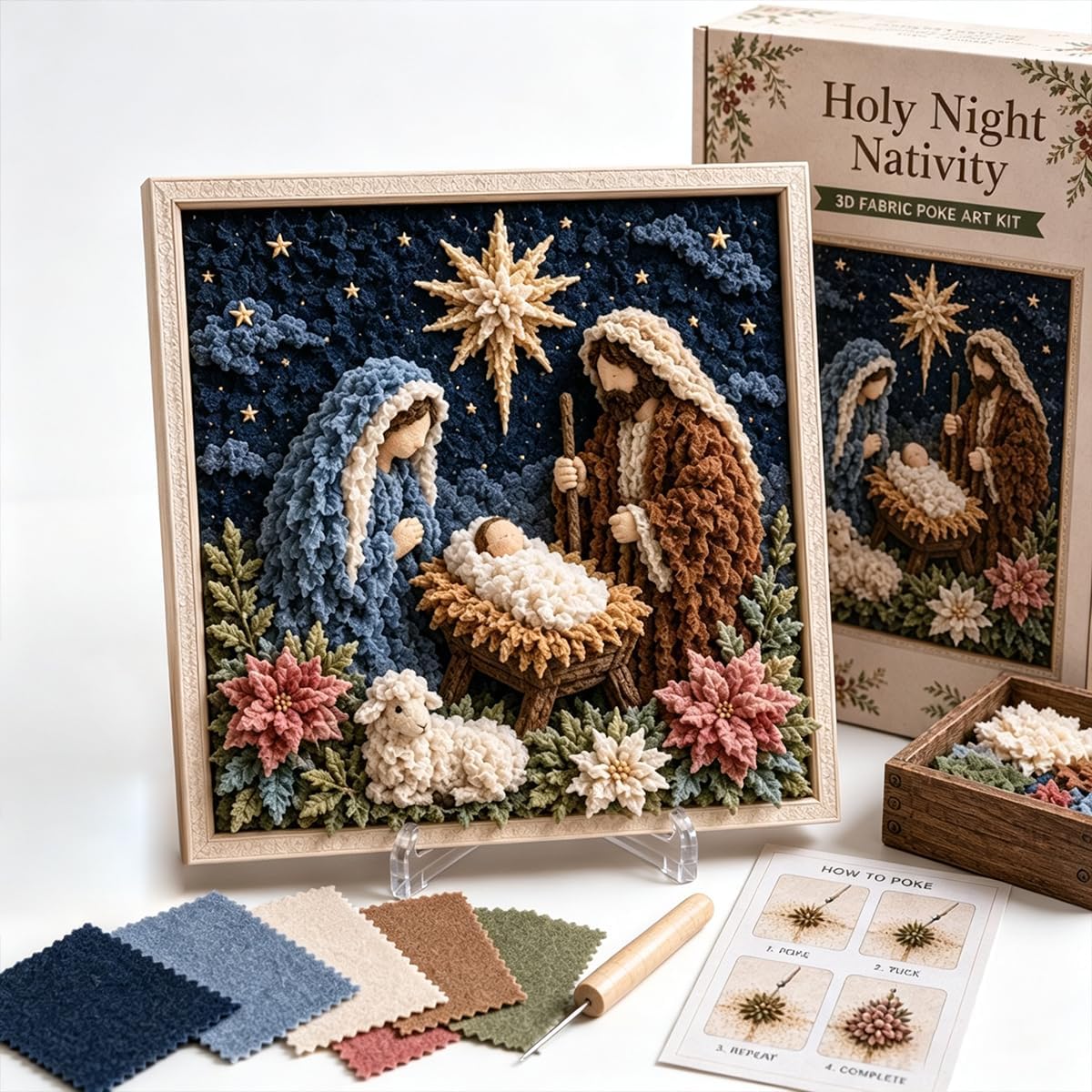 ✝️3D Christian Fabric Poke Art Kit✝️